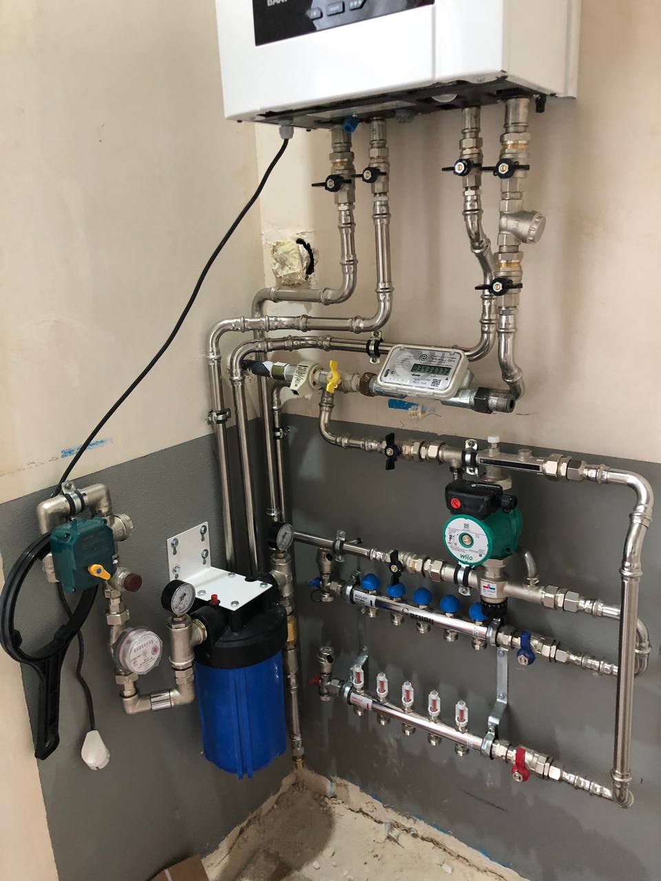 Пример выполненной сантехнической работы